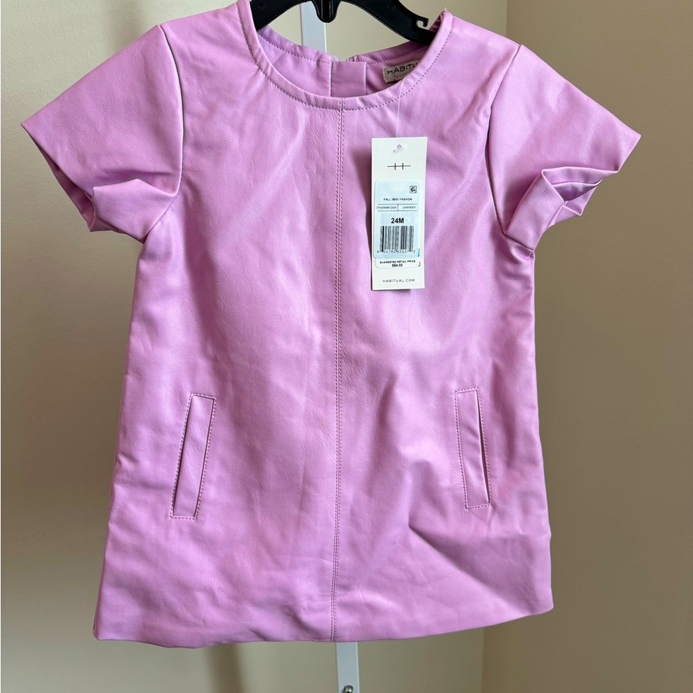Habitual Faux leather toddler dress - Size: 24 months